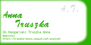 anna truszka business card